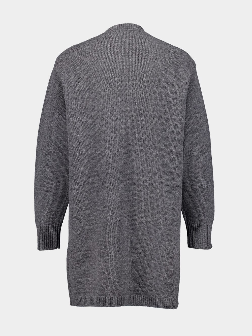 Dark Grey Wool Cardigan - Image 3