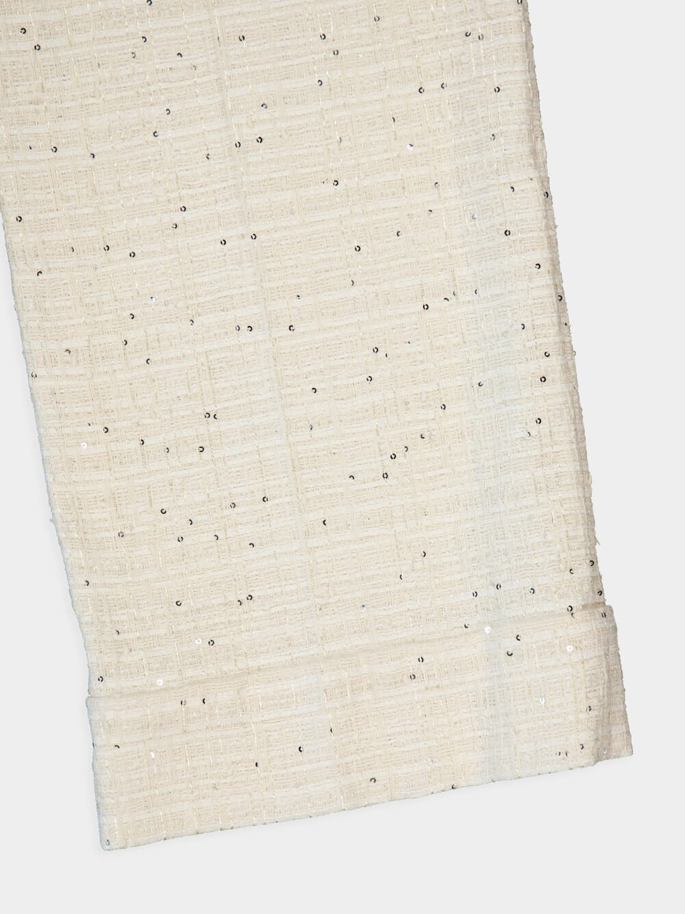 Delicate Tweed Wide-Leg Trousers - Image 8