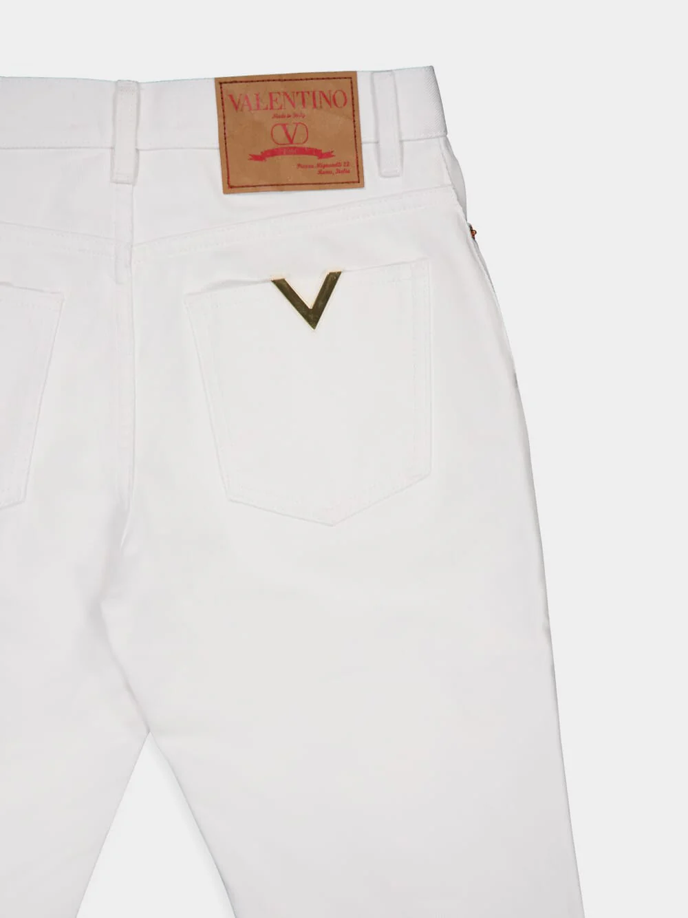 Ivory Flared Jeans - Image 4
