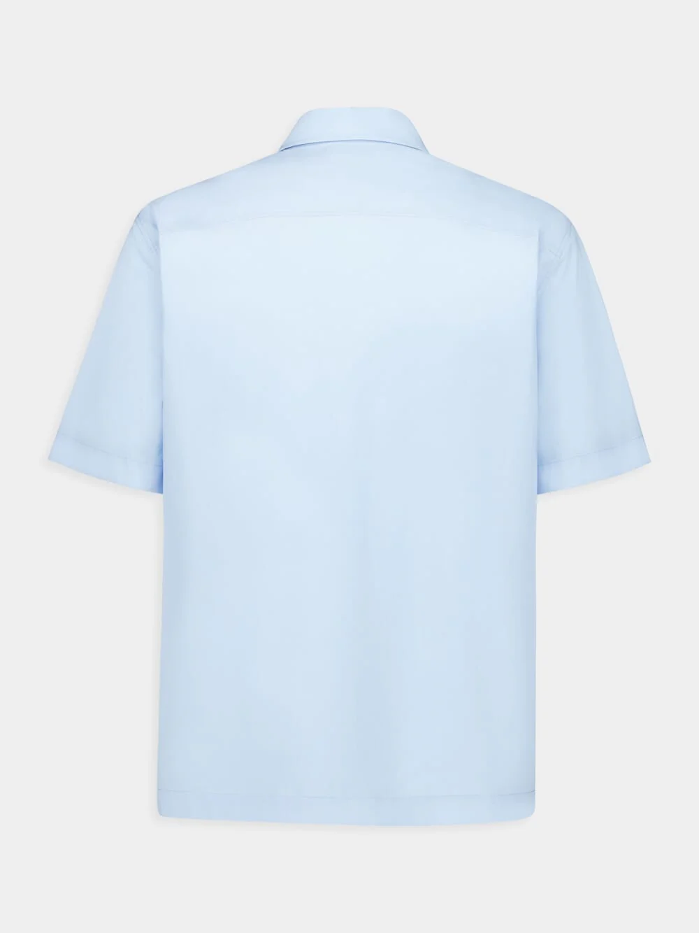 Light Blue Cotton Polo Shirt - Image 2