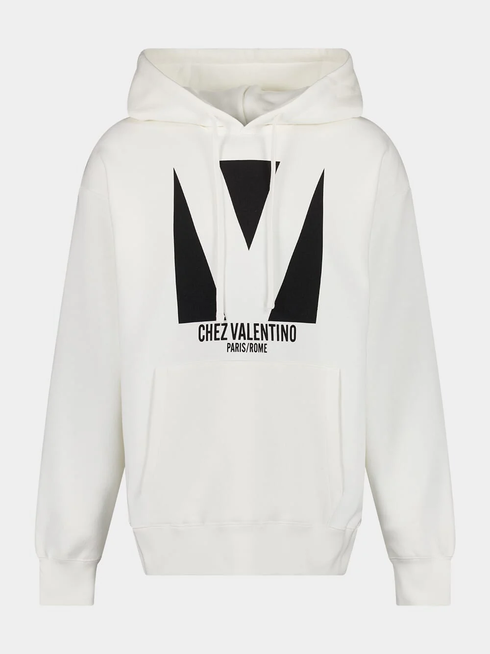 Off-White Cotton Sweatshirt with Chez V Print - Image 2