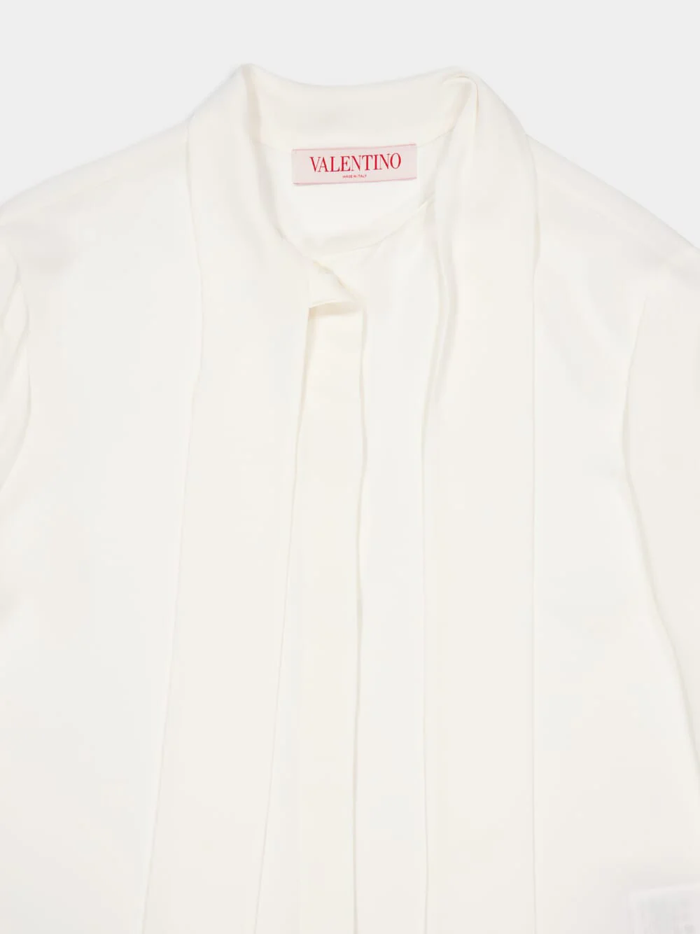 Scarf-detail silk shirt - Image 3