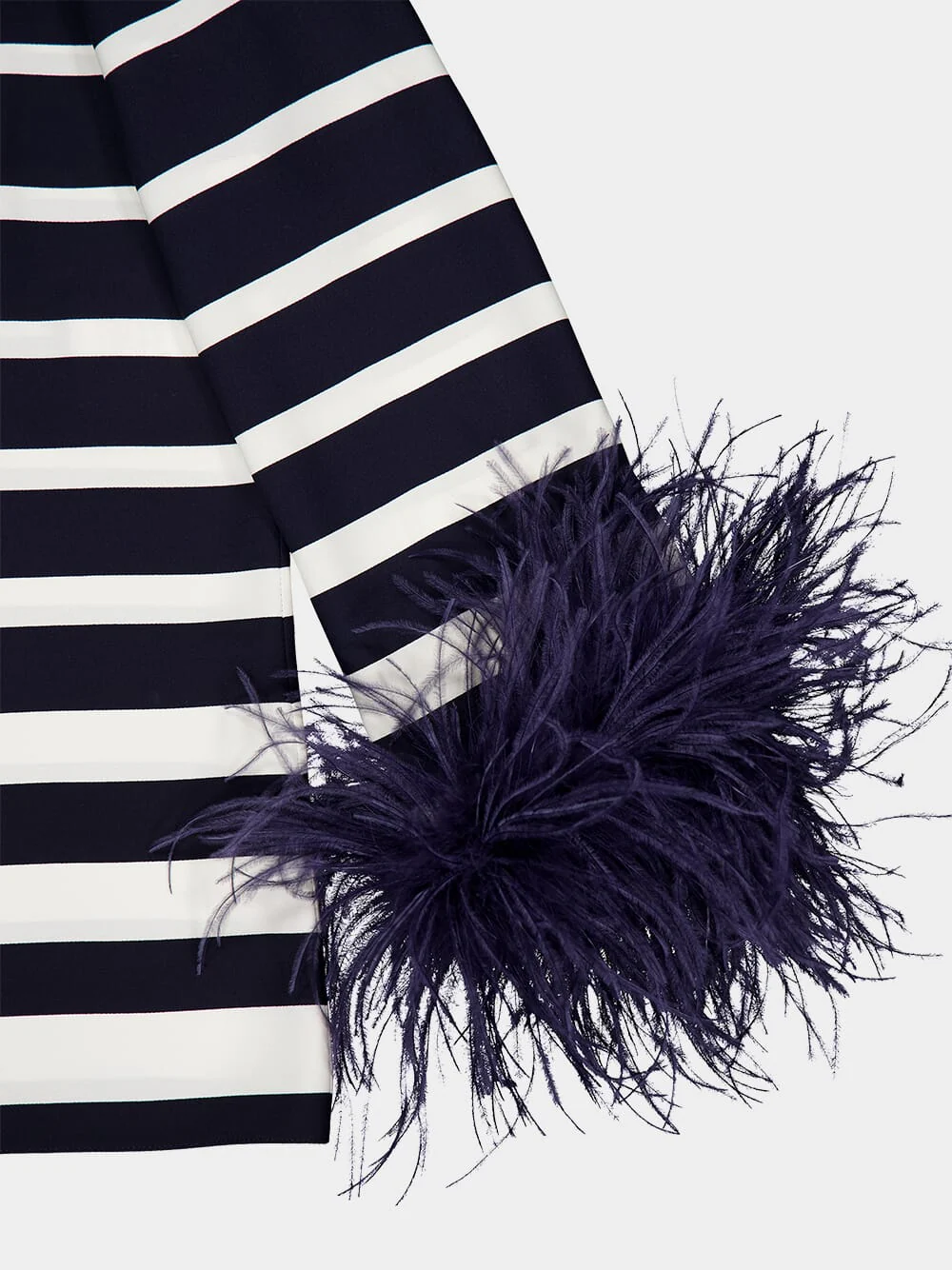 Striped Blouse with Feathers - Image 4