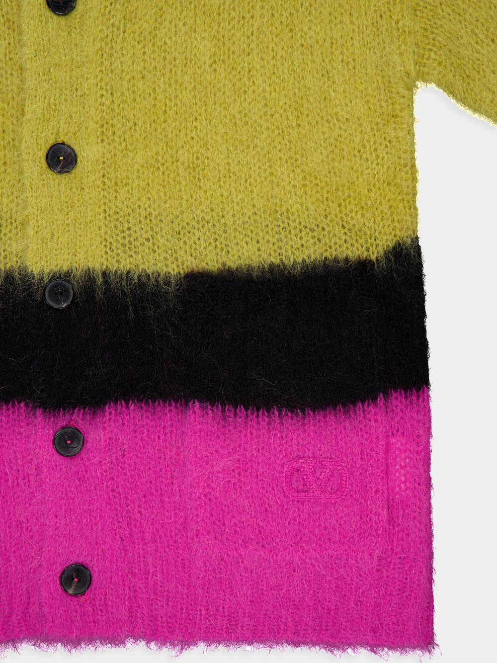 Striped Mohair Blend Cardigan - Image 4