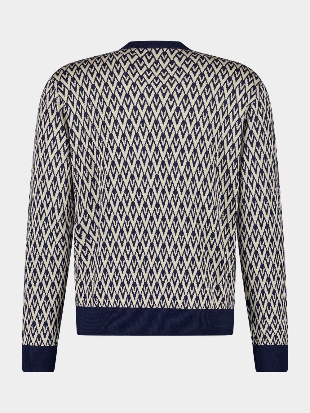 Toute la V Jacquard Wool Jumper - Image 3