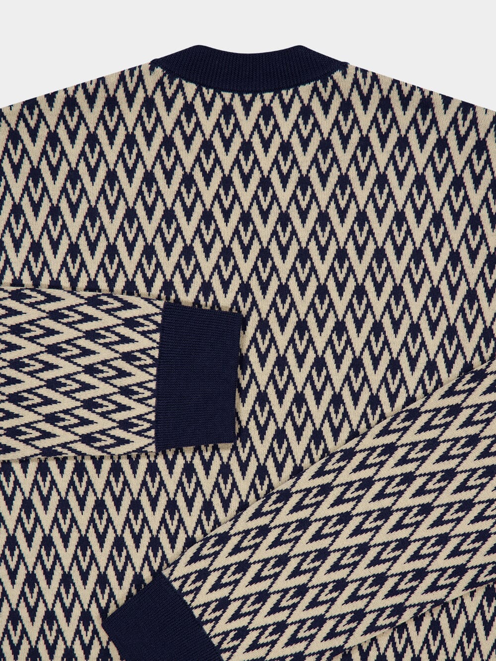 Toute la V Jacquard Wool Jumper - Image 6