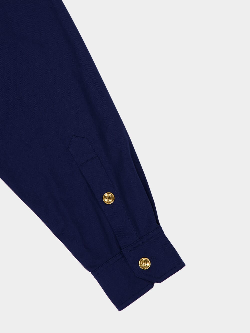 Cobalt Blue Shirt Jacket with Vgold - Image 6