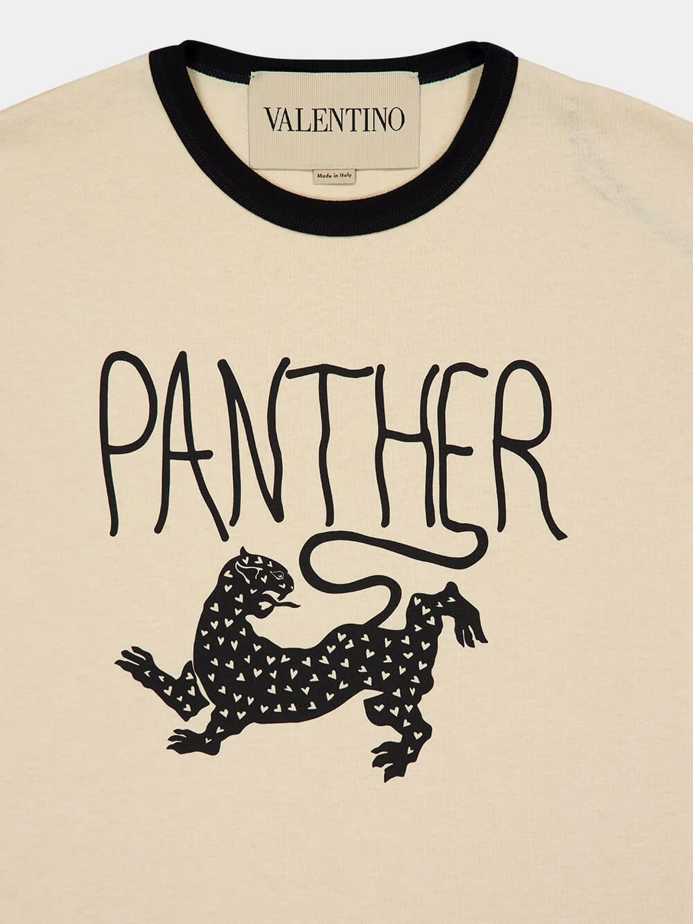 Cream and Black Panther T-Shirt - Image 3