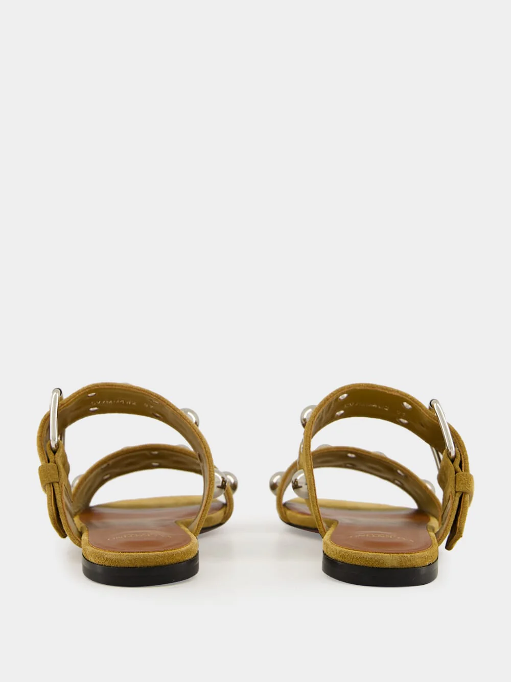 Crust Leather Studded Slide Sandals - Image 5