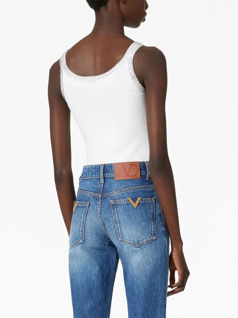 Embroidered Cotton Tank Top - Image 4