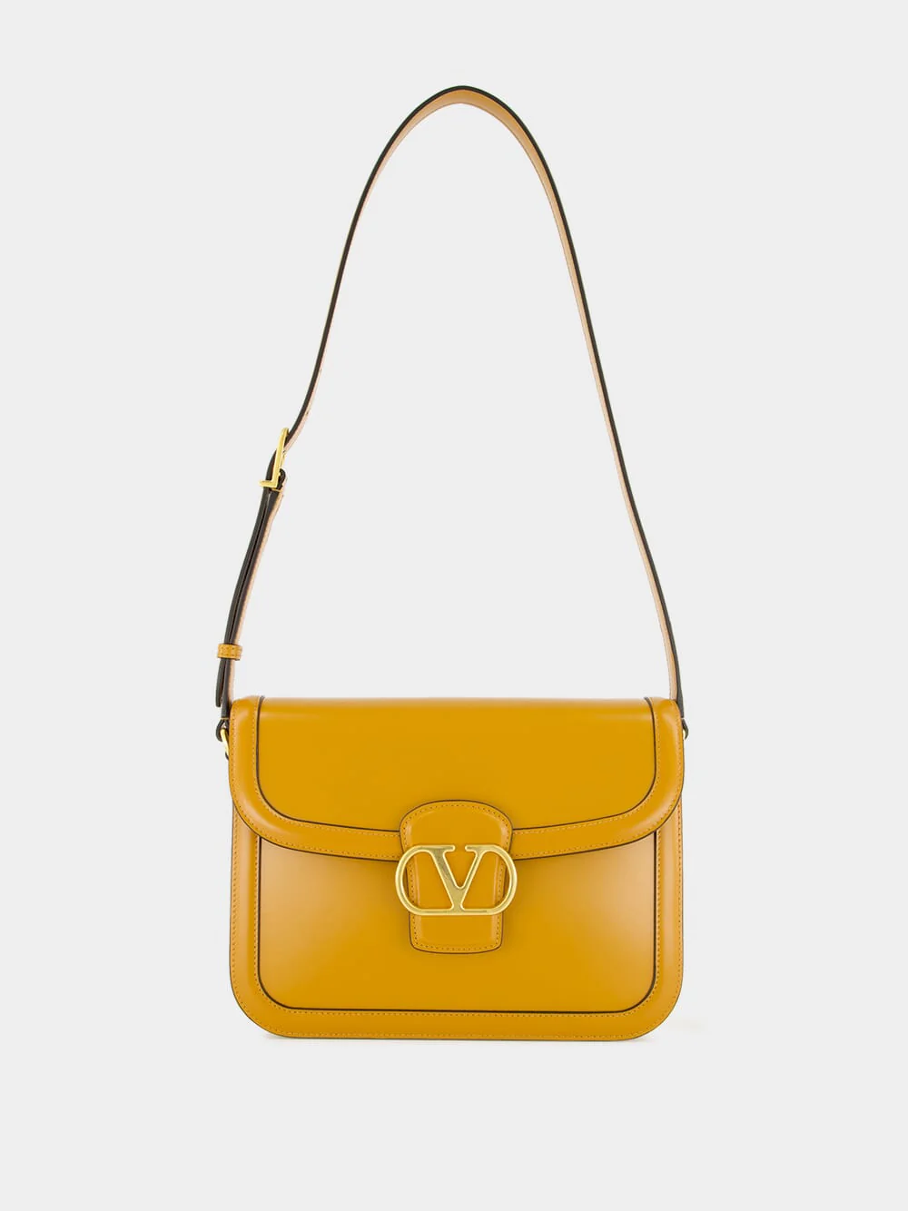 Golden Leather Shoulder Bag 9to5 - Image 2