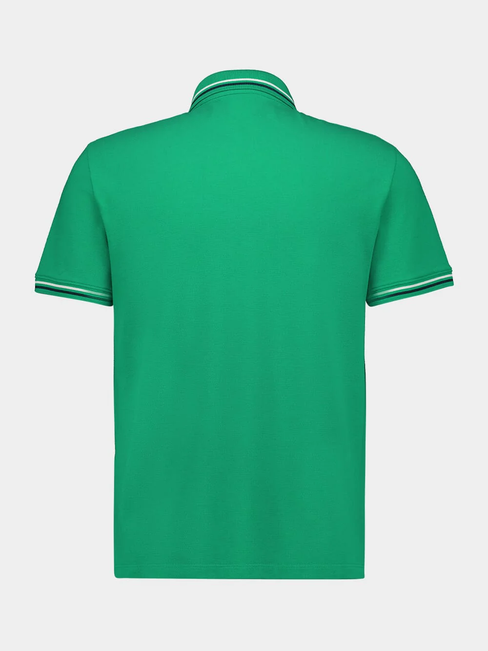 Green Cotton Regular Fit Polo - Image 2