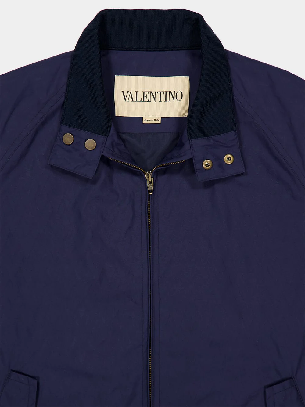 Gulf Blue Cotton Bomber Jacket - Image 3