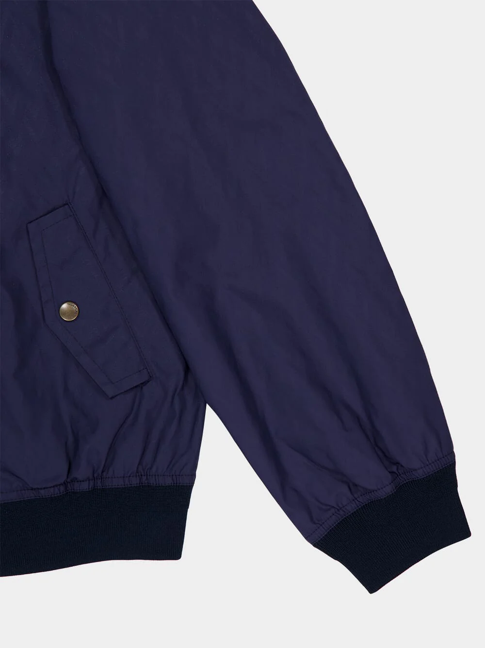 Gulf Blue Cotton Bomber Jacket - Image 4