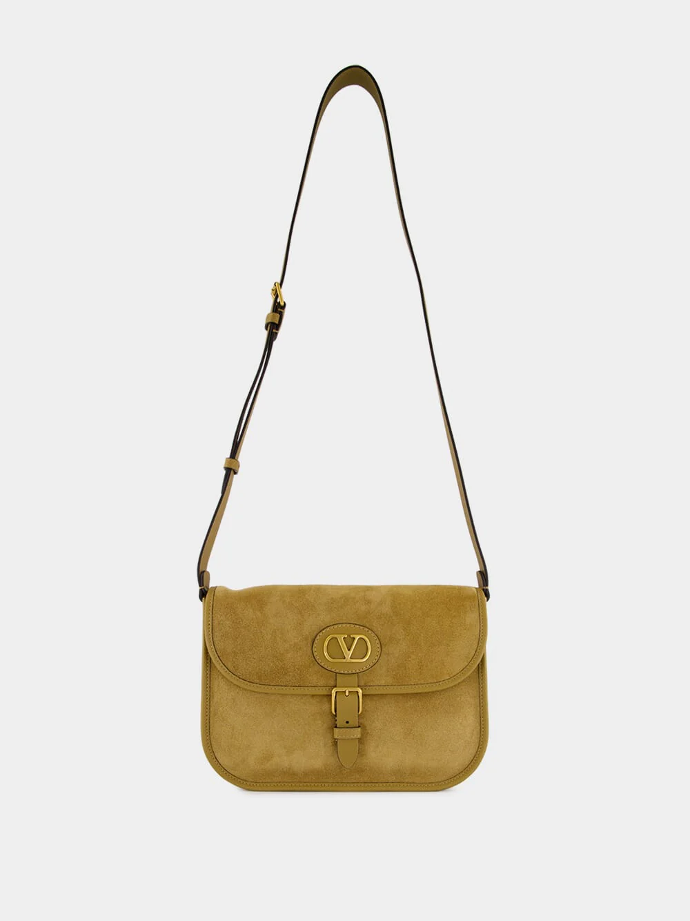 Havana Beige Antibes Suede Shoulder Bag - Image 3