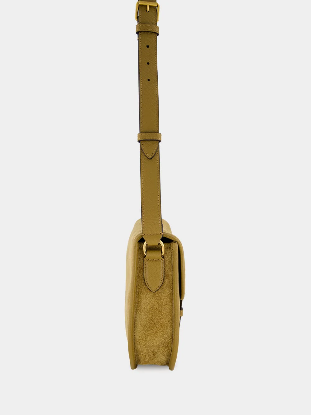 Havana Beige Antibes Suede Shoulder Bag - Image 5