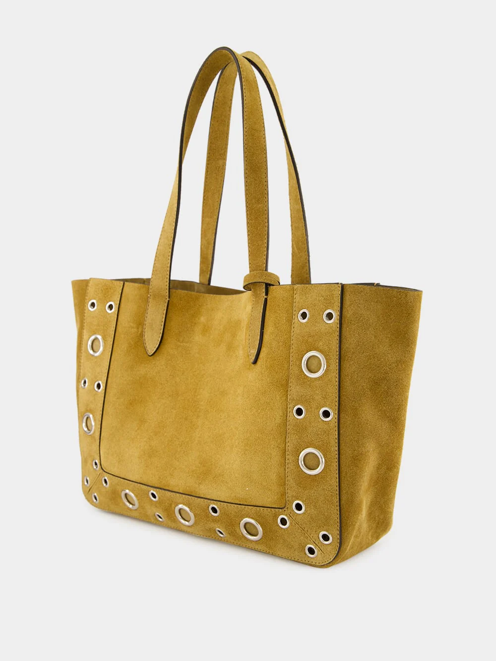 Havana Beige Nellcôte Suede Medium Tote - Image 4