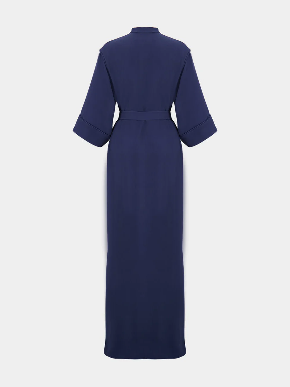 Indigo Cady Couture Silk Maxi Gown - Image 2