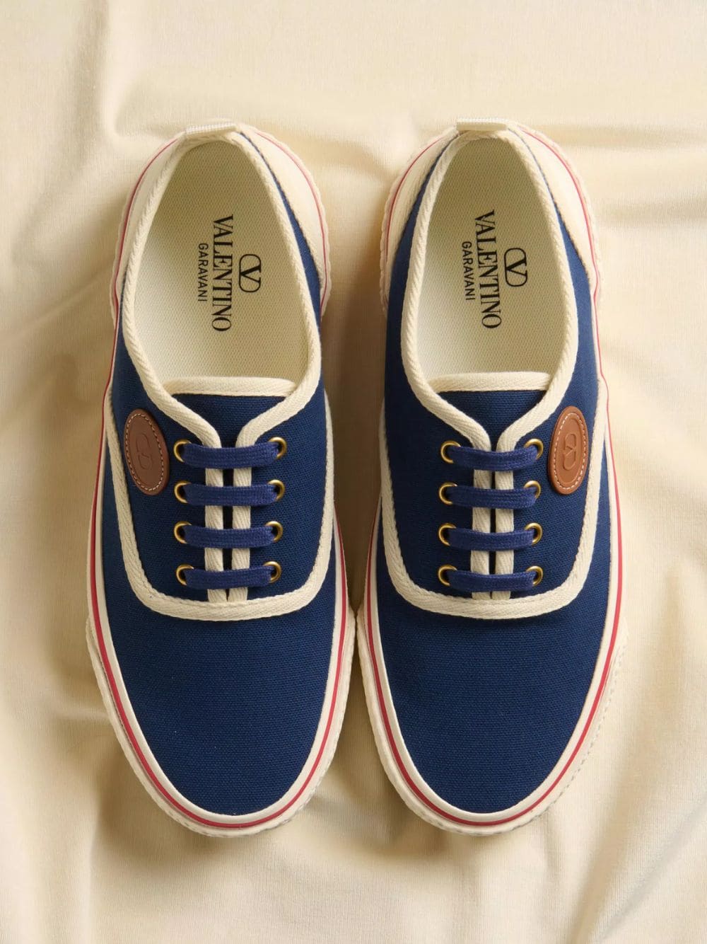 Indigo Nojoke Canvas Trainers - Image 2