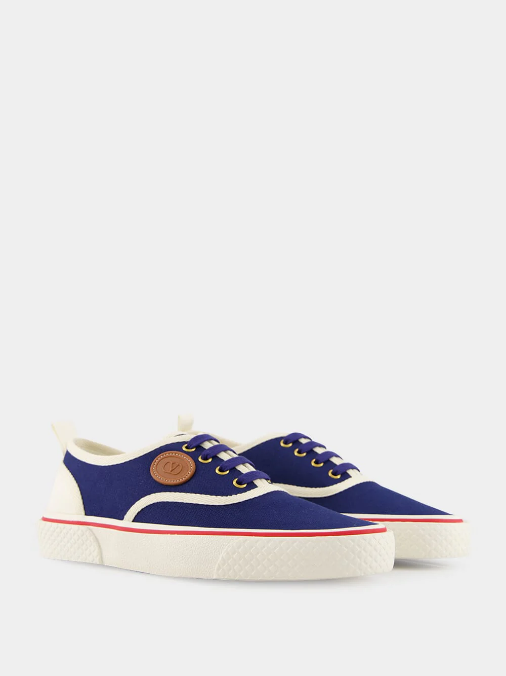 Indigo Nojoke Canvas Trainers - Image 4