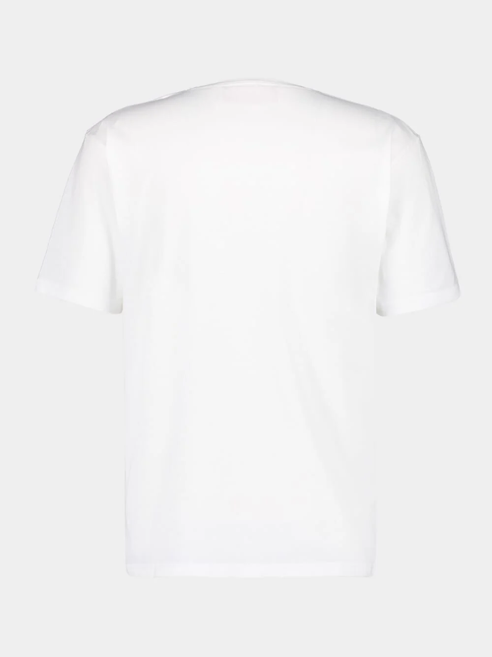 Ivory Cotton T-Shirt with Chez Valentino Print - Image 3