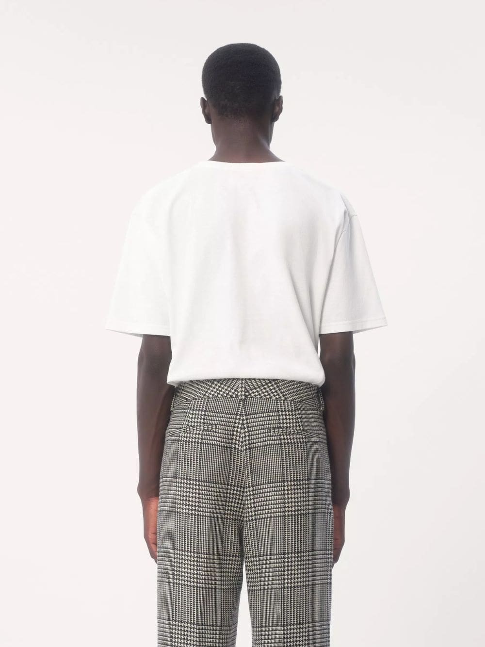 Ivory Cotton T-Shirt with Chez Valentino Print - Image 4