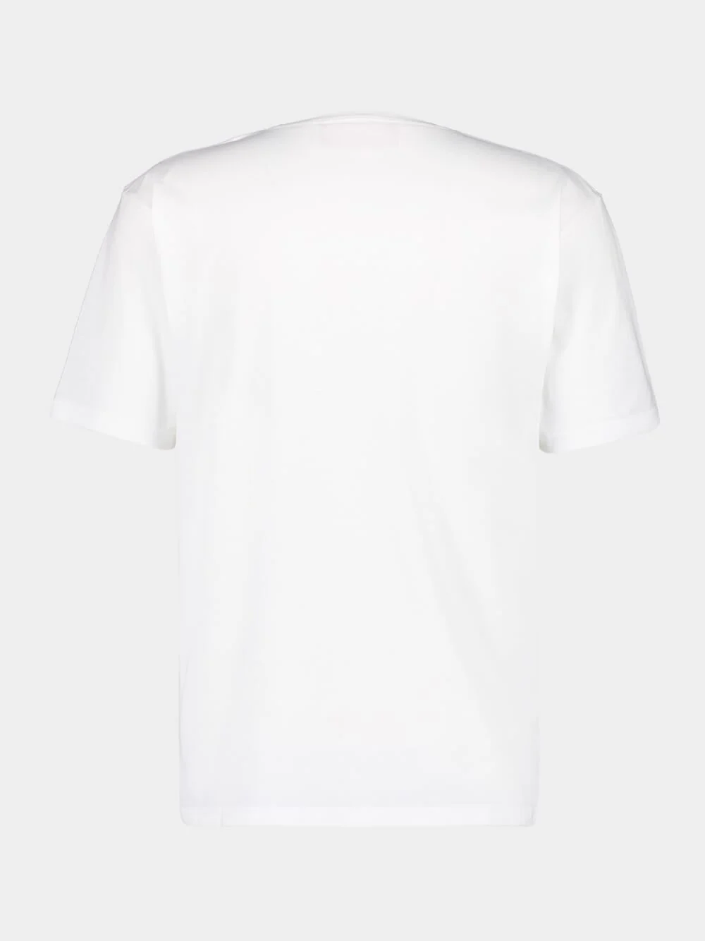 Ivory Cotton T-Shirt with Chez Valentino Print - Image 7
