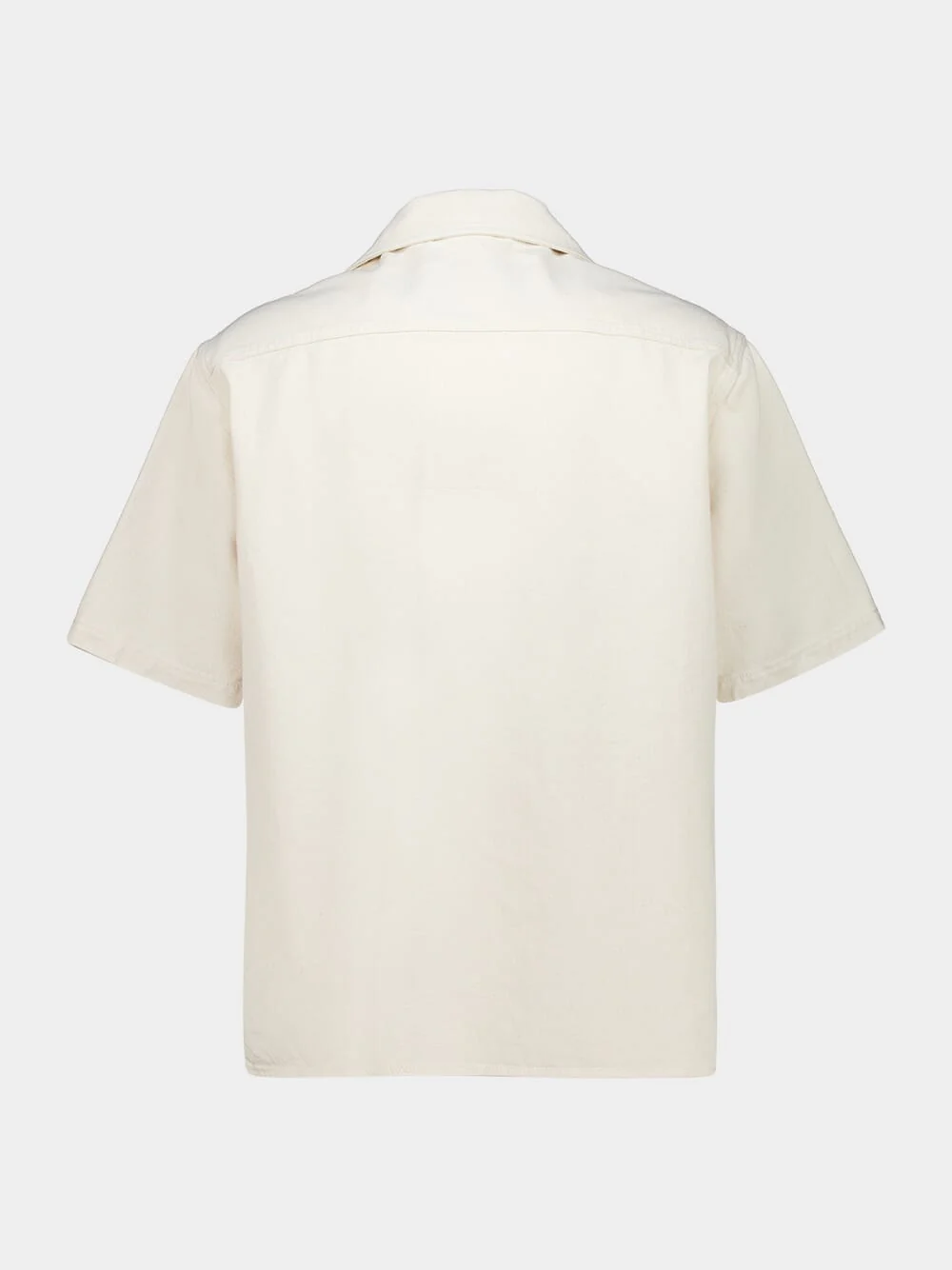 Ivory Denim Bowling Shirt with Vgold - Image 4