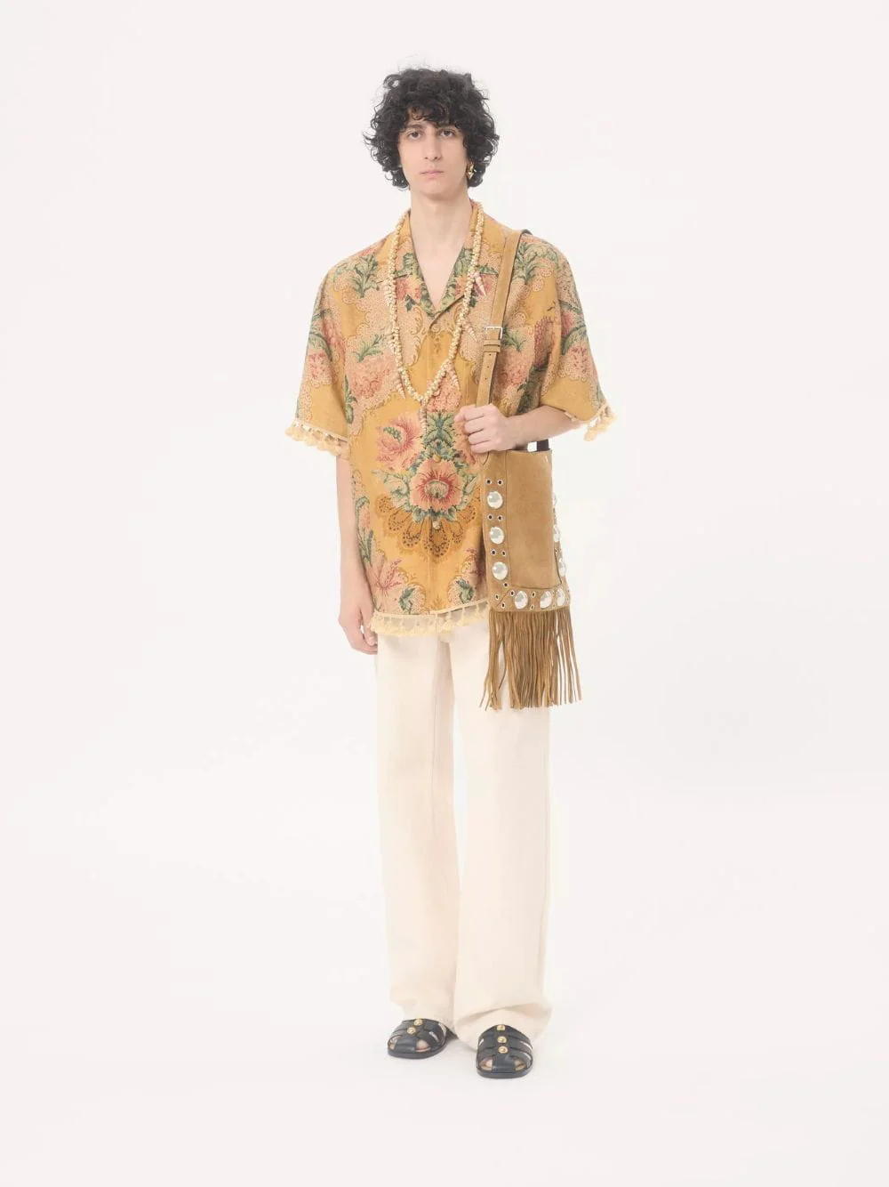 Ivory Loose-Fit Denim Trousers - Image 2