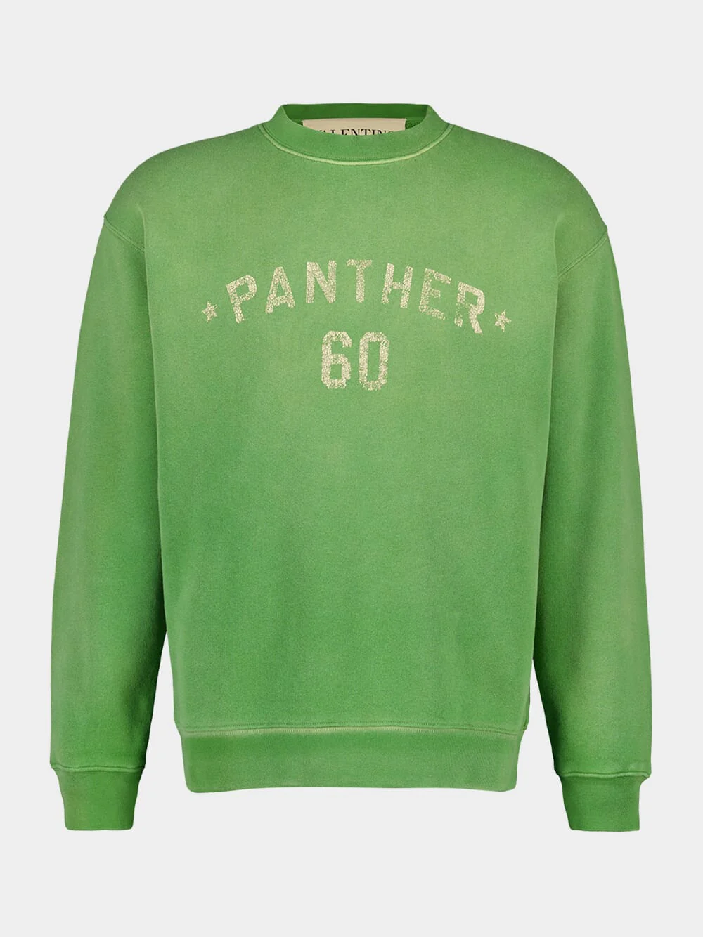 Laurel Green Cotton Sweatshirt with Panther Print - Image 2