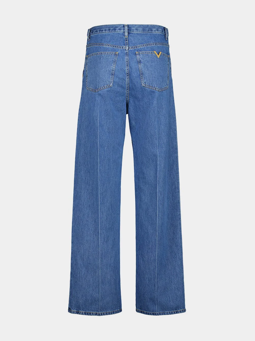 Light Denim Blue Jeans with VLogo Gold - Image 2