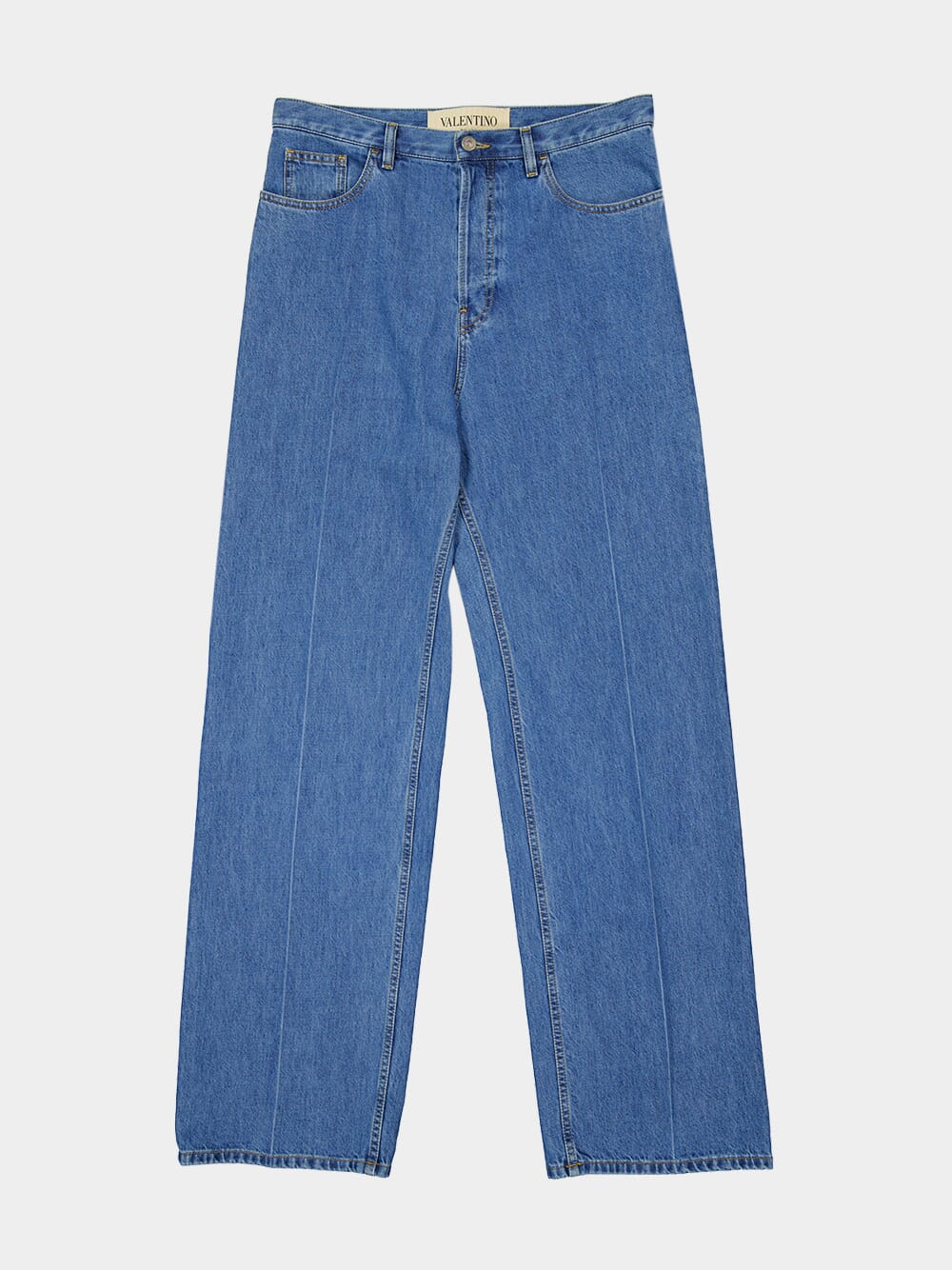 Light Denim Blue Jeans with VLogo Gold - Image 5