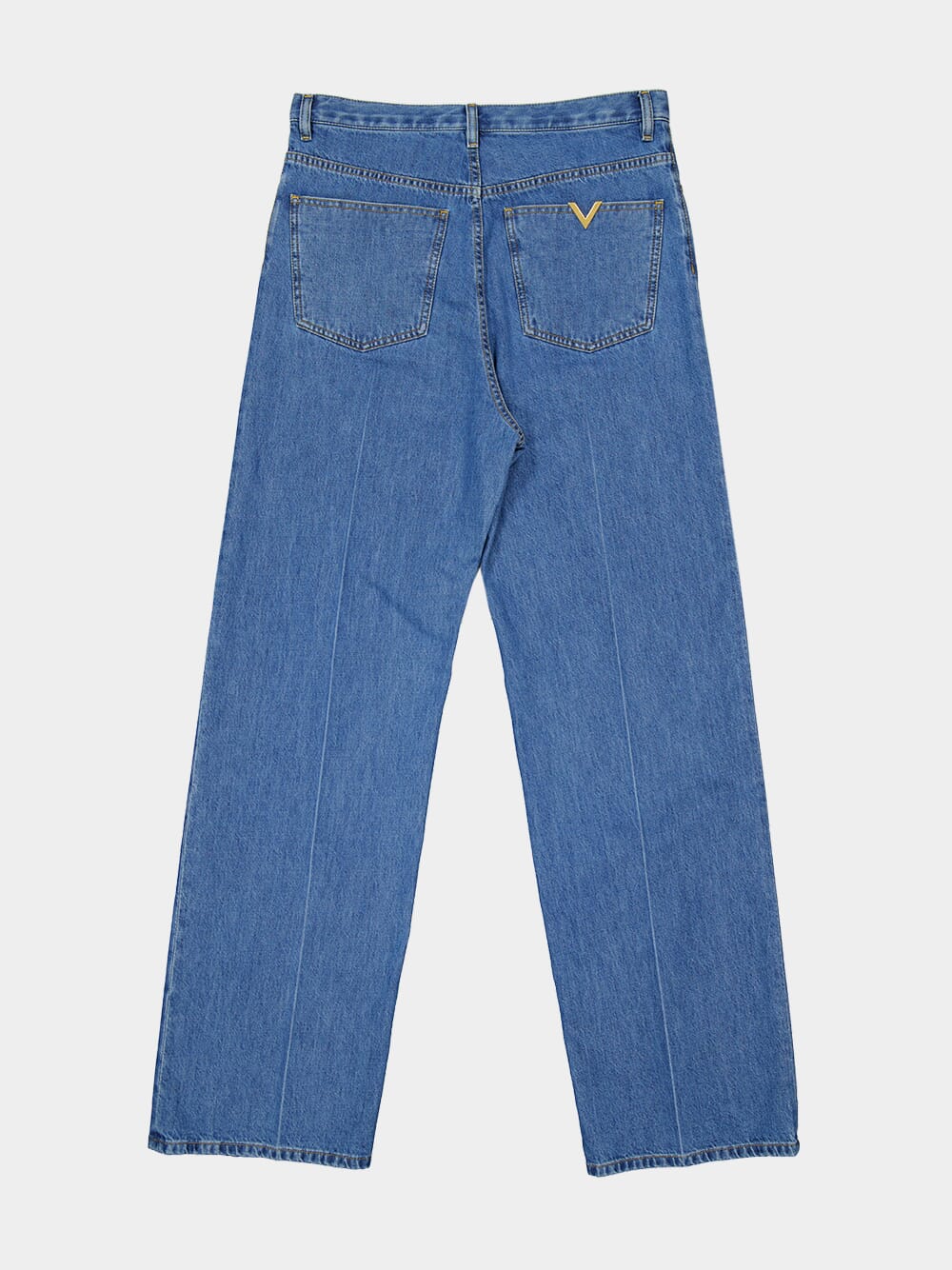 Light Denim Blue Jeans with VLogo Gold - Image 6