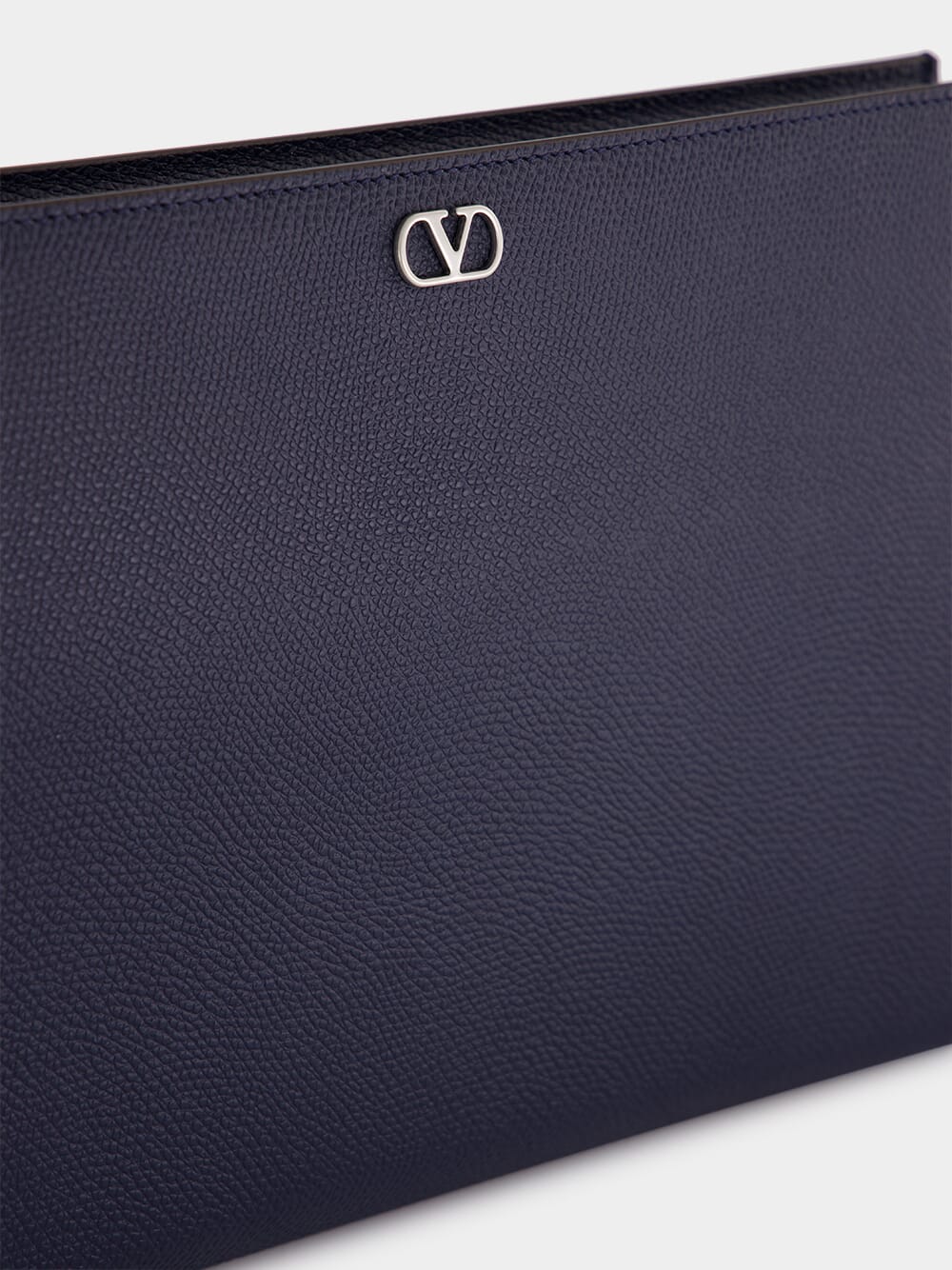 Marine Blue Leather Pouch - Image 5
