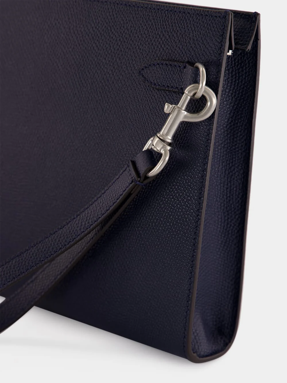 Marine Blue Leather Pouch - Image 6