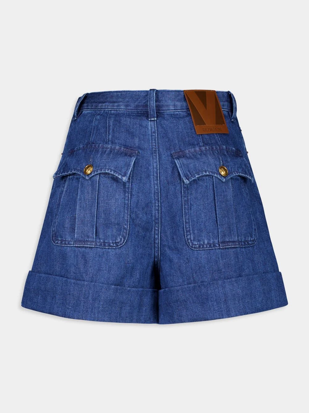 Medium Blue Denim Shorts - Image 6