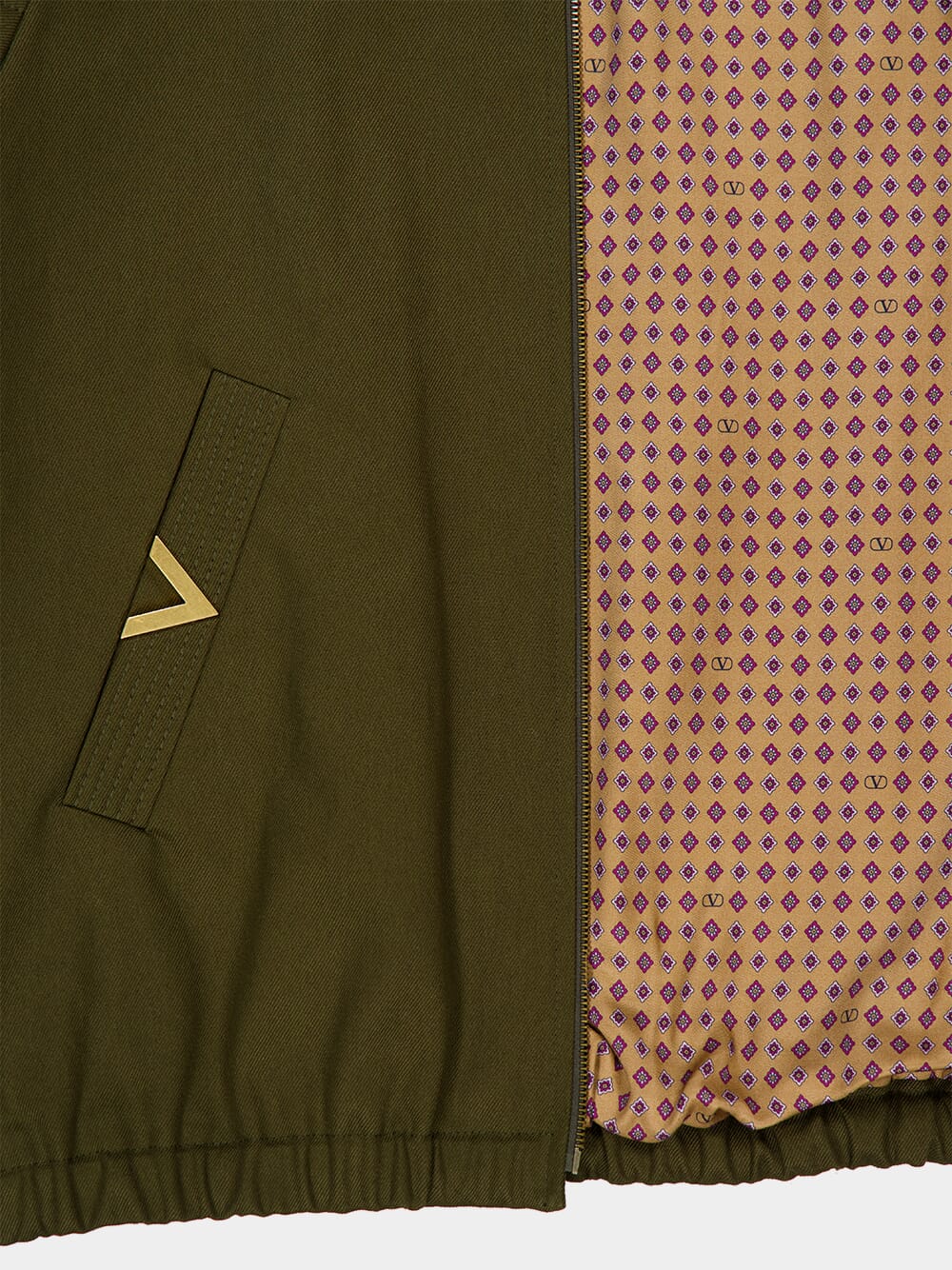 Military Green Cotton Jacket - Image 5