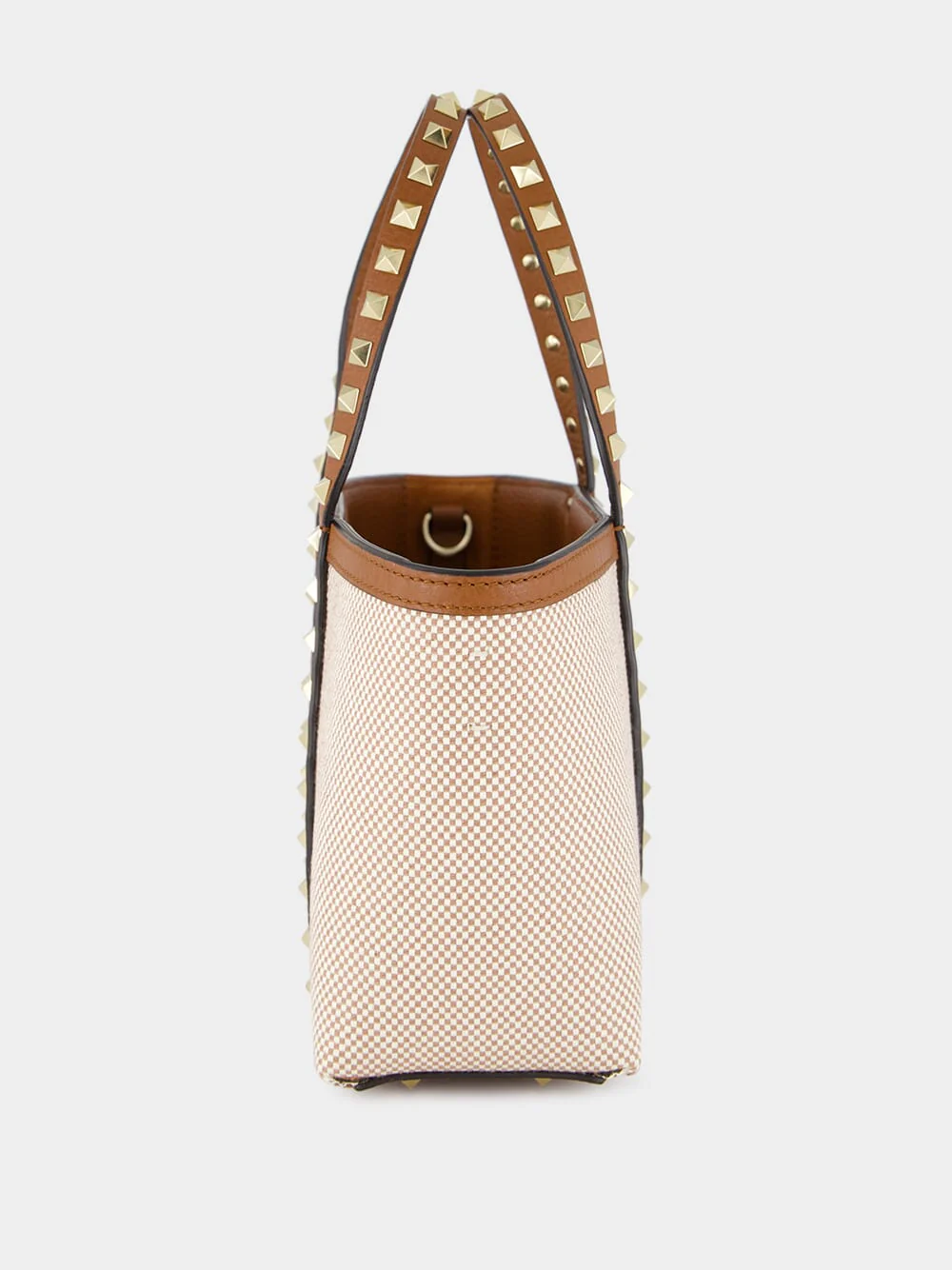 Natural Rockstud Canvas Tote Bag - Image 4