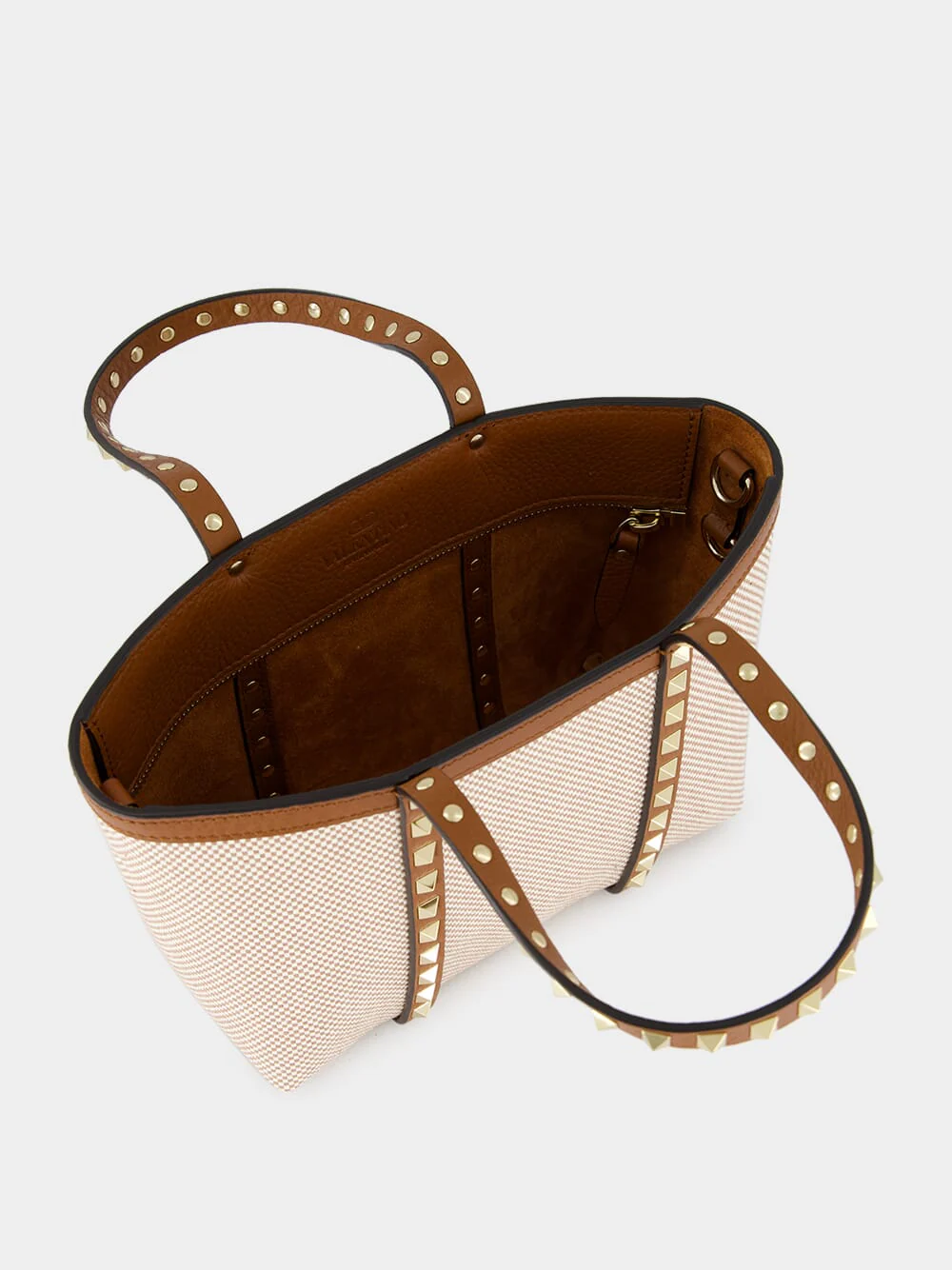 Natural Rockstud Canvas Tote Bag - Image 6
