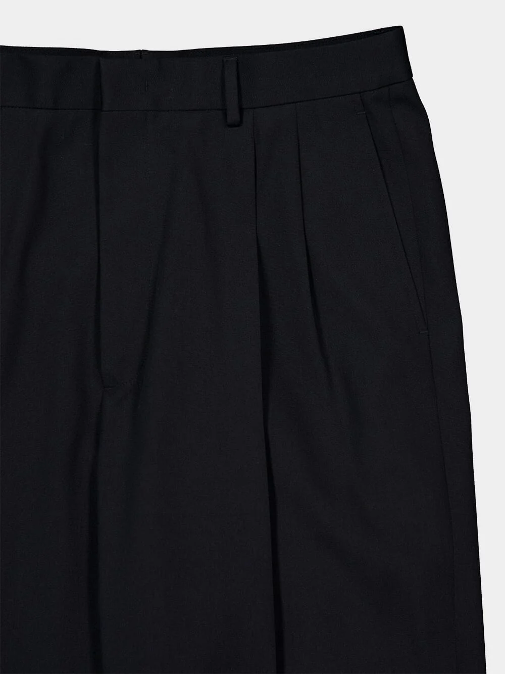 Navy Blue Cotton Gabardine Chino Trousers - Image 5