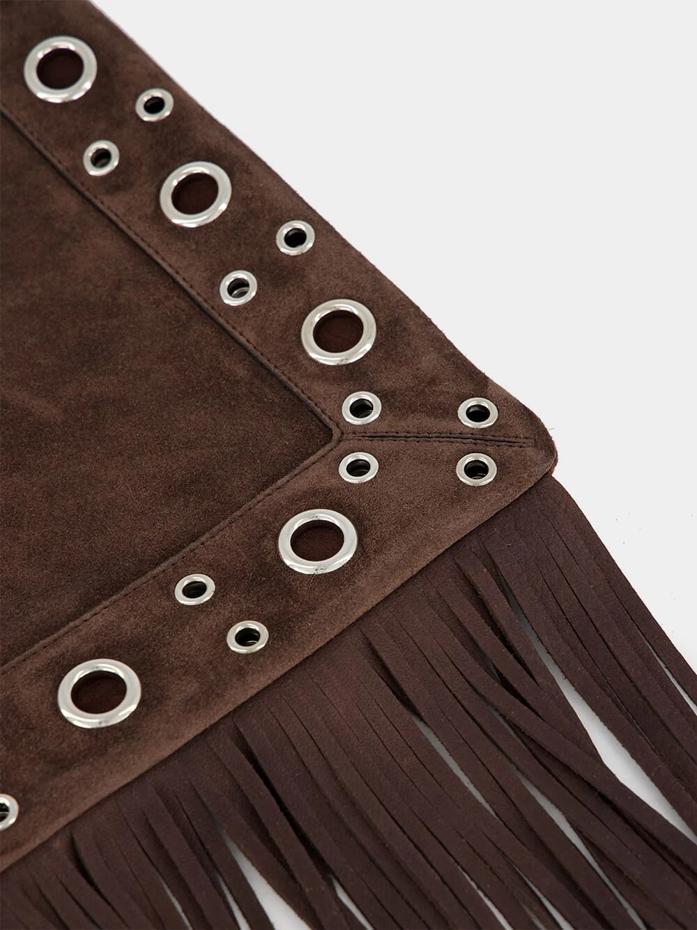 Nellcôte Embroidered Shoulder Bag with Fringes - Image 5