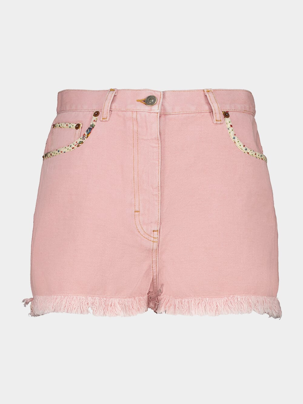 Old Rose Casual Fit Denim Shorts