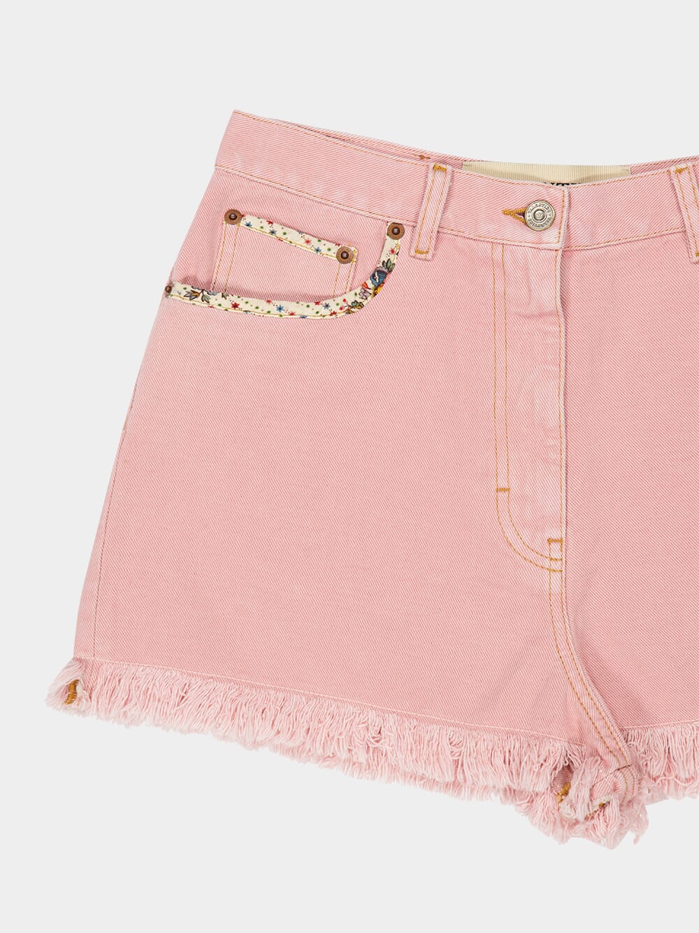 Old Rose Casual Fit Denim Shorts - Image 3