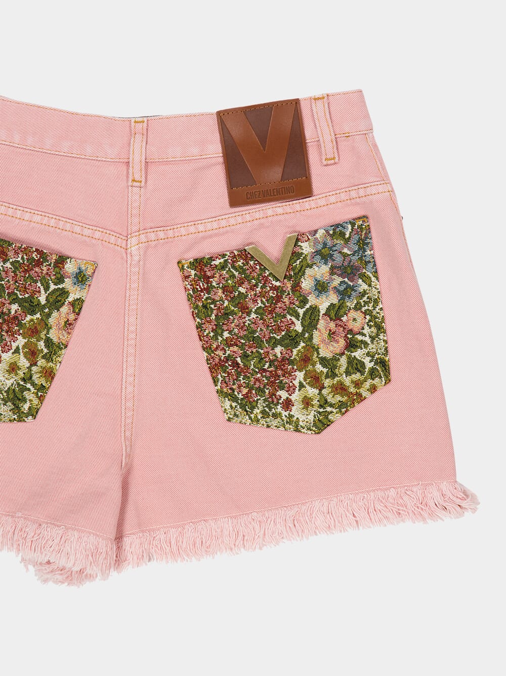 Old Rose Casual Fit Denim Shorts - Image 4