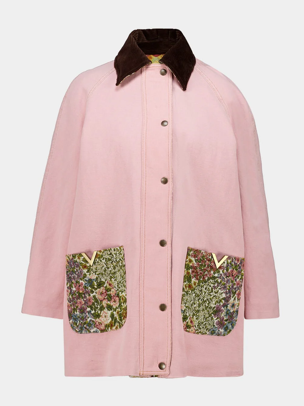 Old Rose Denim Caban Jacket