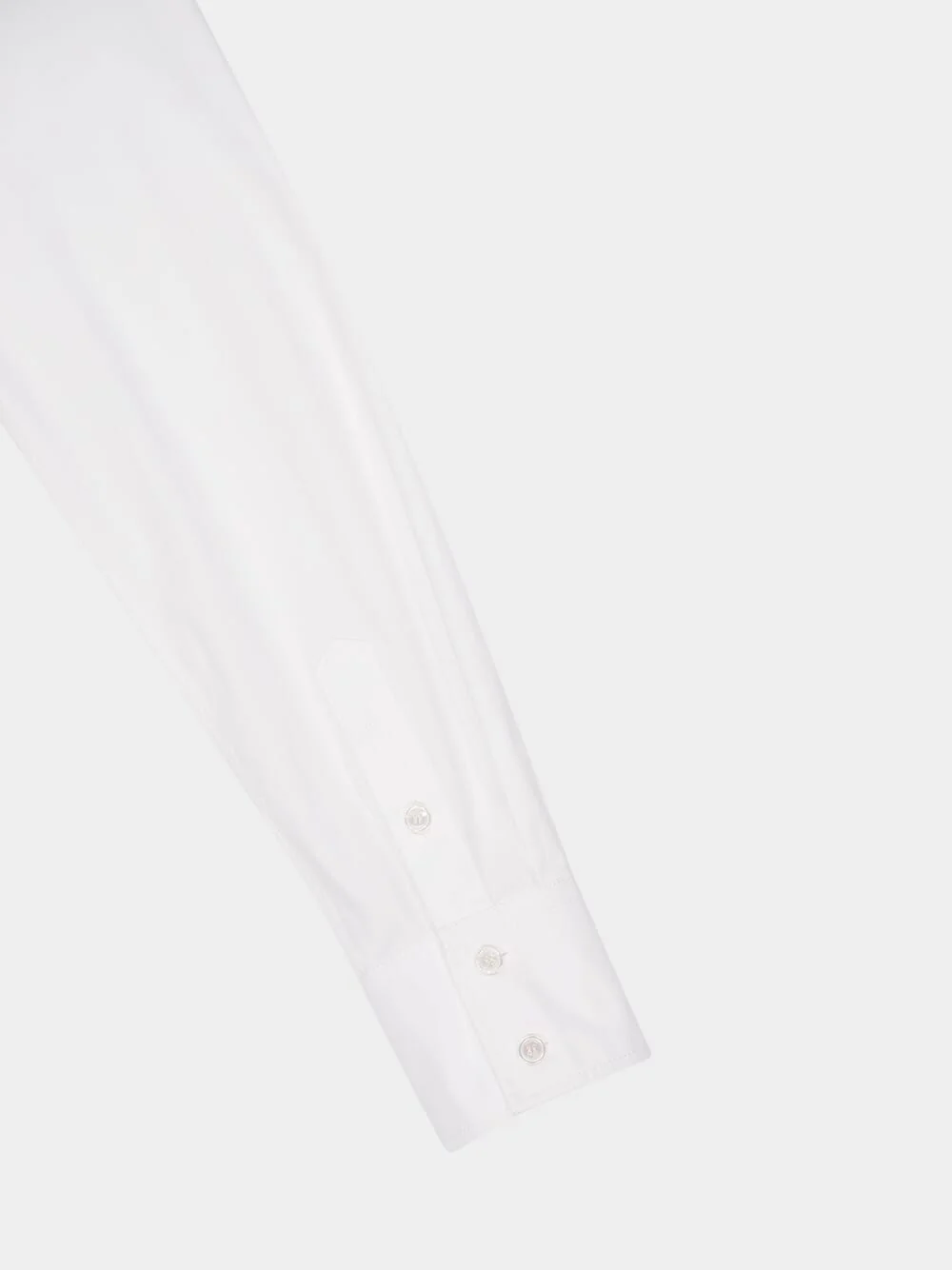 Optic White Cotton Poplin Shirt - Image 4
