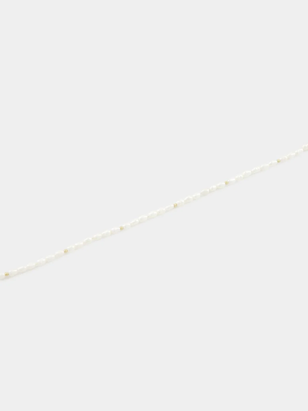 Ovalette Necklace in Metal Pearls and Enamel - Image 3