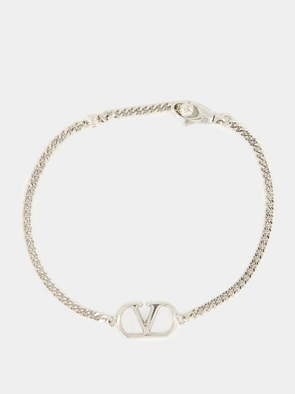 Palladium Metal Bracelet with Vlogo