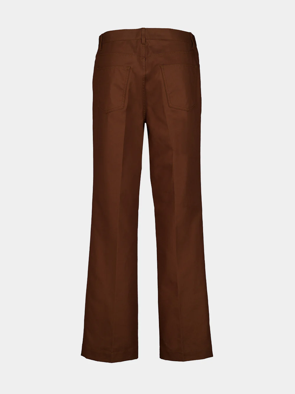 Tobacco Brown Wide-Leg Trousers - Image 2