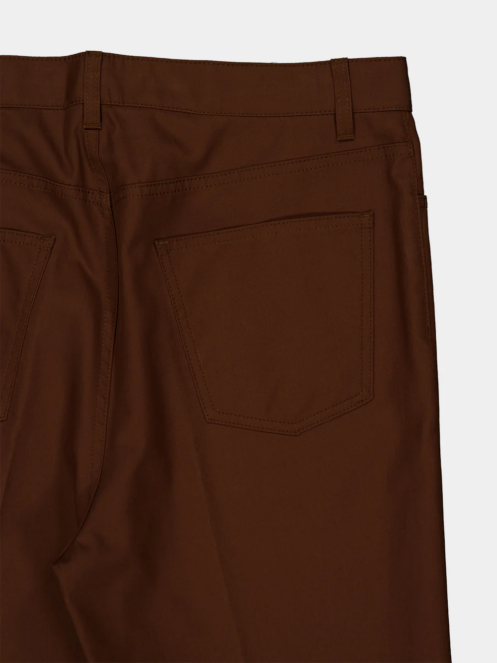 Tobacco Brown Wide-Leg Trousers - Image 4
